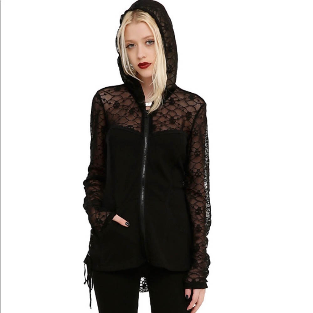 Royal Bones by Tripp Lace Hoodie Size Medium
